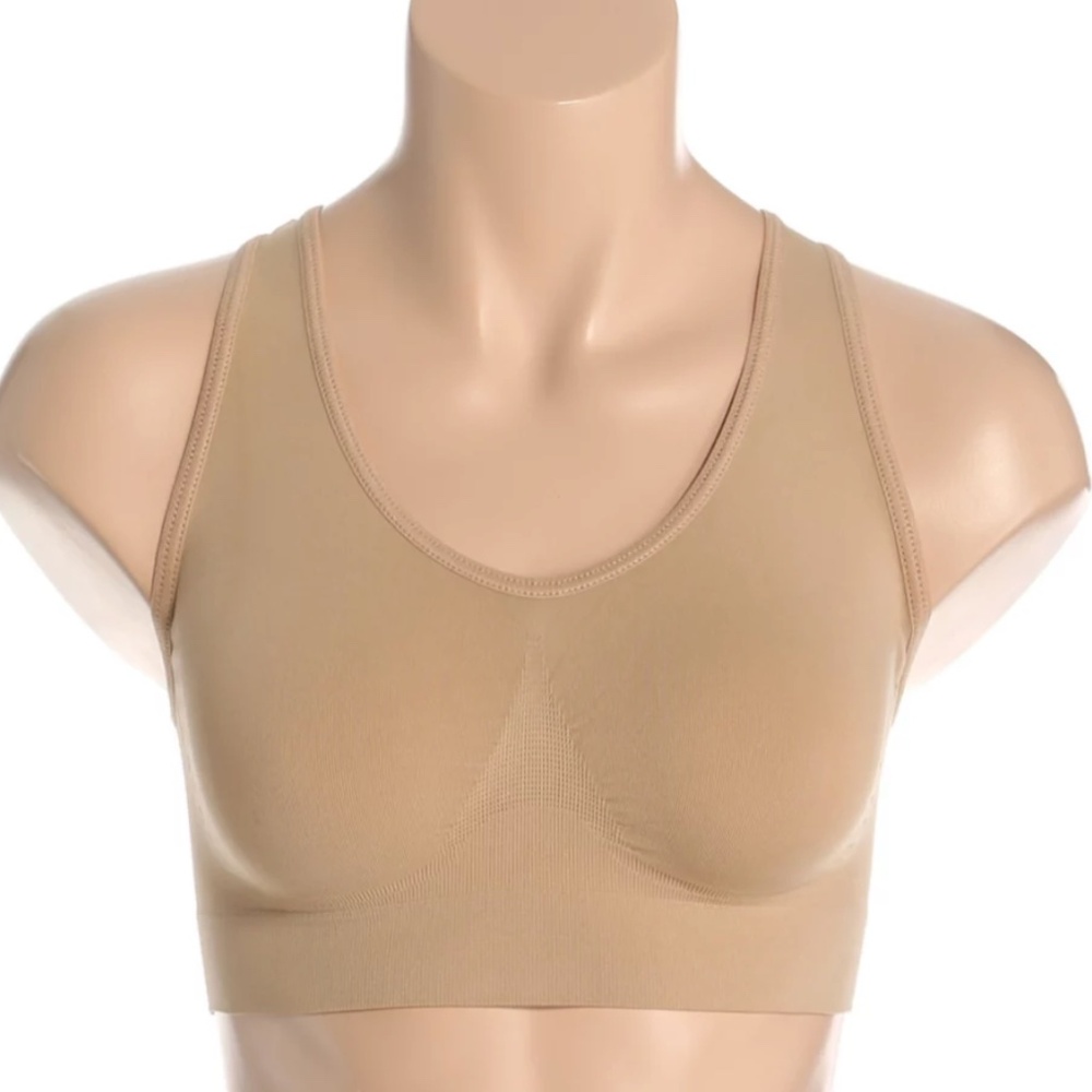 Rhonda Shear Women Ahh Bra Large Nude Seamless Tagless NWOT